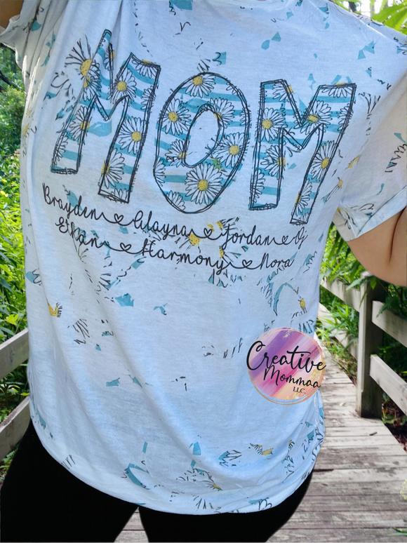 Mother’s Day patchwork customized tee