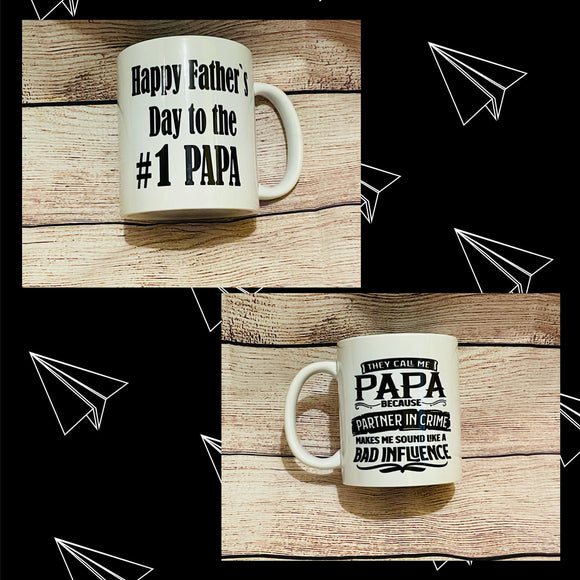 #1 Papa coffee mug