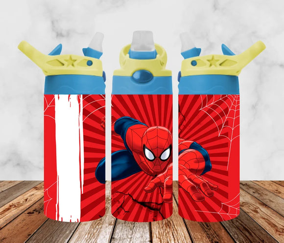 Superhero web kids tumbler/ water bottle